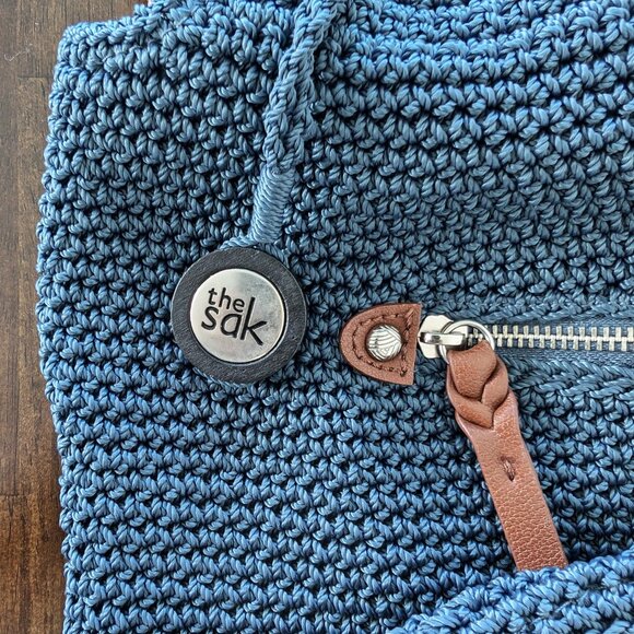 The Sak Blue and Brown Shoulder Bag - Picture 2 of 16